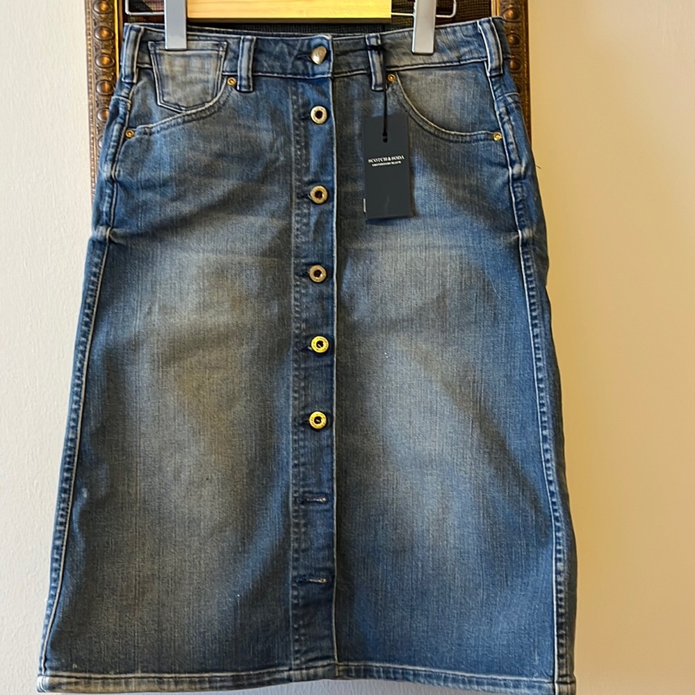 Scotch & Soda denim skirt.